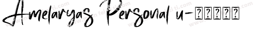 Amelaryas Personal u字体转换